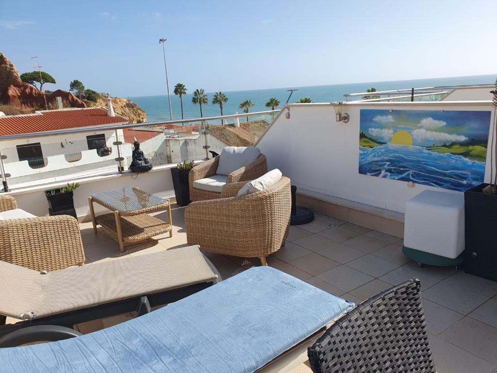 Apartamento Magnifique Duplex Avec Piscine En Bord De Mer Olhos de Agua  Exterior foto